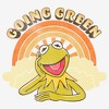 Women's The Muppets Kermit Retro Green T-Shirt - 2 of 4
