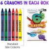 ArtCreativity Crayons Bulk Set - 100 Packs (600 Total), 6ct Boxes, Kids Art - 4 of 4