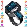 HONGGE Smart Watch with ECG, Uric Acid & Blood Health Monitoring, 1.85" HD Touchscreen, Bluetooth Calling, Bonus Leather Strap - 4 of 4