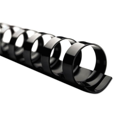 GBC CombBind Standard Spines, 2" Diameter, 450 Sheet Capacity, Black, 50/Box