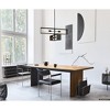 Urban Ambiance Luxury Minimalist Indoor Chandelier,  14-1/4''H x 30"W x 30''D,  Matte Black Finish, UHP4911 - 2 of 4