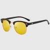 Anna-Kaci Men's Polarized Clubmaster Sunglasses - Metal & PC Frame Retro Style Shades - 2 of 4