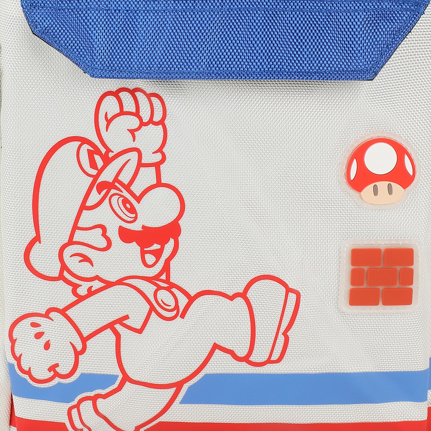 Рюкзак Super Mario Bros Mario Jump Pose 19" White, цвет: Белый — фото 5