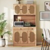 Tangkula Kitchen Pantry Cabinet w/ Charging Station 71" Tall Kitchen Buffet Cabinet - 3 of 4