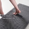 BAGOKIE Super Absorbent Bath Mat Waffle Bath Rug with Tassels - 3 of 4