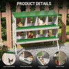 Chicken Nesting Box, Steel Roll Out Egg Collection with Vented Design, Rustproof Laying Box - 3 of 4