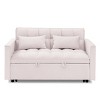 54.33" Modern Convertible Sleeper Sofa Bed with Adjustable Back, Compact Pull-Out Velvet Loveseat for Small Apartments or Offices–The Pop Home - 4 of 4