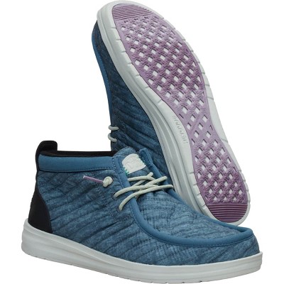 HEYDUDE Men Wally Mid Gripr Washed Quilt , Stormy Blue/Multi, 10 — фото 4