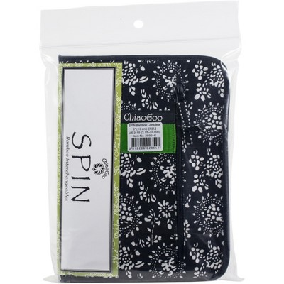 ChiaoGoo SPIN Bamboo Intchg Knitting Needle 5" Tip Set-Complete