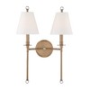 Crystorama Lighting Riverdale 2 - Light Sconce in  Aged Brass - 4 of 4