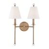 Crystorama Lighting Riverdale 2 - Light Sconce in  Aged Brass - image 4 of 4