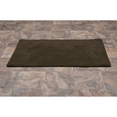 Sheridan Chocolate Plush Washable Nylon Bath Rug