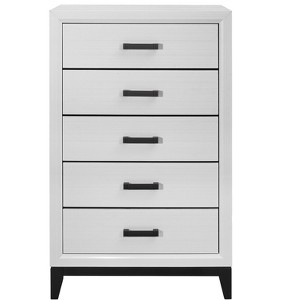 CAVINAS 5 Drawer Dresser for Bedroom,Rubber Wood Dressers & Chest of Drawers for Living Room,Entryway,Hallway - 1 of 4