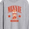 Men's - Disney - Minnie Mouse Collegiate Long Sleeve Graphic T-Shirt - 2 of 4