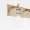 Quorum Lighting Fallstaff 3 - Light Vanity in  Aged Brass - 4 of 4