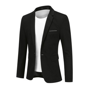 Cloudstyle Men's Suit Jacket One Button Slim Fit Sport Coat Business Daily Casual Blazer - 1 of 4