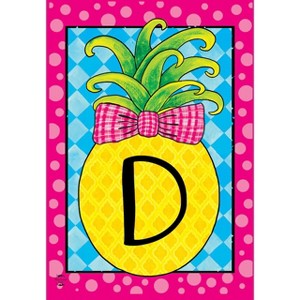 Briarwood Lane Summer Garden Flag 18x12.5 For Outdoor Pineapple Monogram Letter D Garden Flag Flag For Summer Garden Flag Flags For Outside - 1 of 4