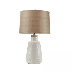 24.5" Tate Table Lamp Ivory