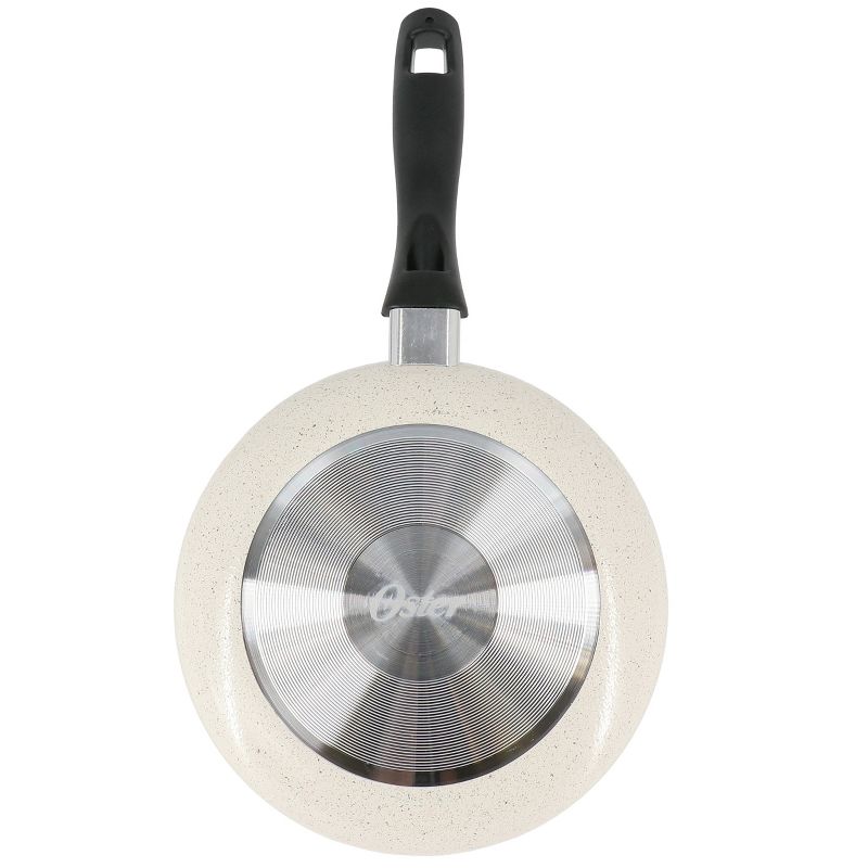 Oster Clairborne 9.5 Inch Round Nonstick Aluminum Frying Pan in Linen, 4 of 6