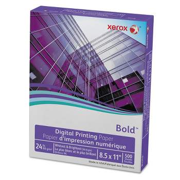 xerox Bold Digital Printing Paper, 98 Bright, 24 lb Bond Weight, 8.5 x 11, White, 500/Ream