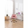 Okak Teddy Office Chair with Golden Metal Base, Swivel Chair with Adjustable Height and Universal Wheel, Desk Chair for Office, Study - 2 of 4