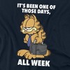 Garfield One Of Those Days Adult T-Shirt Navy - 2 of 4