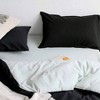 2 Pack Microfiber King Pillow Cases, 1800 Soft Black Pillow Covers, 20x36, Wrinkle Stain Resistant - 4 of 4