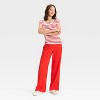 Women's Mid-Rise Wide Leg Linen Pull-On Pants - A New Day™ - 3 of 3