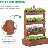 DoCred Vertical Wooden Raised Garden Bed – 4-Tier & 5-Tier Freestanding Planter Stand for Indoor & Outdoor Flowers, Herbs, and Vegetables - 3 of 4