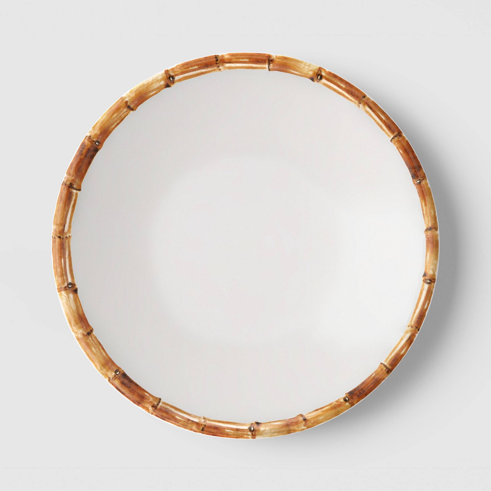 6.125" Bamboo Border Appetizer Plate White - Threshold™