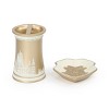 Harry Potter Bathroom Organizer Set - 4 Piece Hogwarts Crest Includes Soap Dispenser, Soap Dish, Toothbrush Holder, and Tumbler - 3 of 4