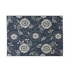 Bencmate Rug Indoor and Outdoor Area Rug 7'*5'3" Vintage Large Non-slip Rug For Living Room Kitchen Bedroom, Blue, 84"*63"*0.16" - 2 of 4