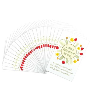 Dicksons Said A Prayer for You Green Floral 3 x 2 Paper Itty Bitty Bookmark Pack of 24 - 1 of 2