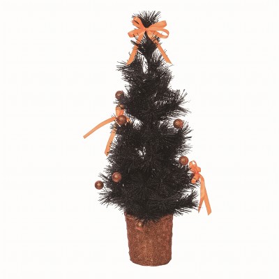 Transpac Artificial Black Halloween Large Floral Tree