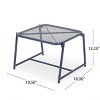 Christopher Knight Home Bucknell Outdoor Small Side Table Iron Matte Navy Blue - 3 of 4