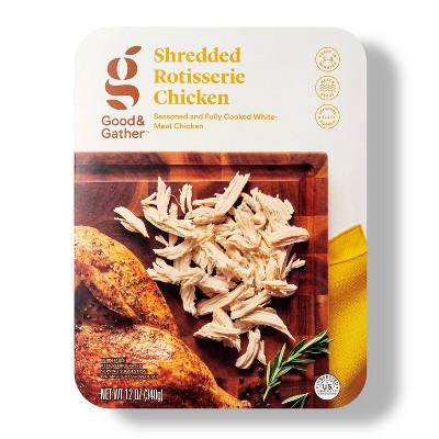 Shredded Rotisserie Seasoned Chicken - 12oz - Good & Gather™