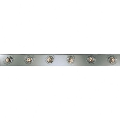 Progress Lighting Broadway 6-Light Wall Light in Polished Chrome with Shade