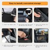 Removable Backseat Dog Hammock with Breathable Mesh,Dog Car Seat,Portable Foldable Waterproof Pet Travel Bags, for Car SUV Truck Back Seat Grey - 2 of 4