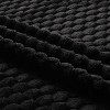 Kate Aurora Leylani Ultra Soft & Plush Luxurious Accent Throw Blanket - 50 in. W x 60 in. L - Black - 4 of 4