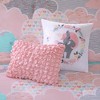 4 Pcs Lovely Cloud Print Cotton Duvet Set, All Season Home Textile fits Child's Bedroom Decor, Pink, Twin - image 2 of 4