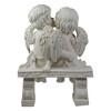 Northlight 9.75" Kissing Cherubs Sitting on Bench Outdoor Garden Statue - 4 of 4