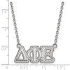 Black Bow Jewelry Sterling Silver Delta Phi Epsilon Greek Life Necklace 18 Inch - 2 of 4