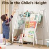 FONTOI Metal/Wood Kids Bookshelf, 3/4 Tier Toddler Bookshelf and Toy Storage Organizer for Kids Room, Bedroom, Living Room, Playroom and Nursery - 3 of 4