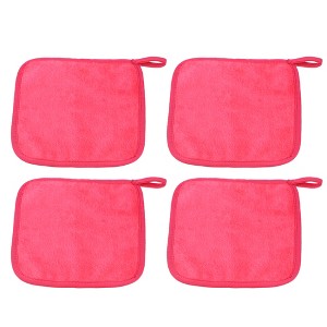 Unique Bargains Reusable Washable Makeup Removal Cleaning Cloth 8''x8'' 2pcs - 1 of 4