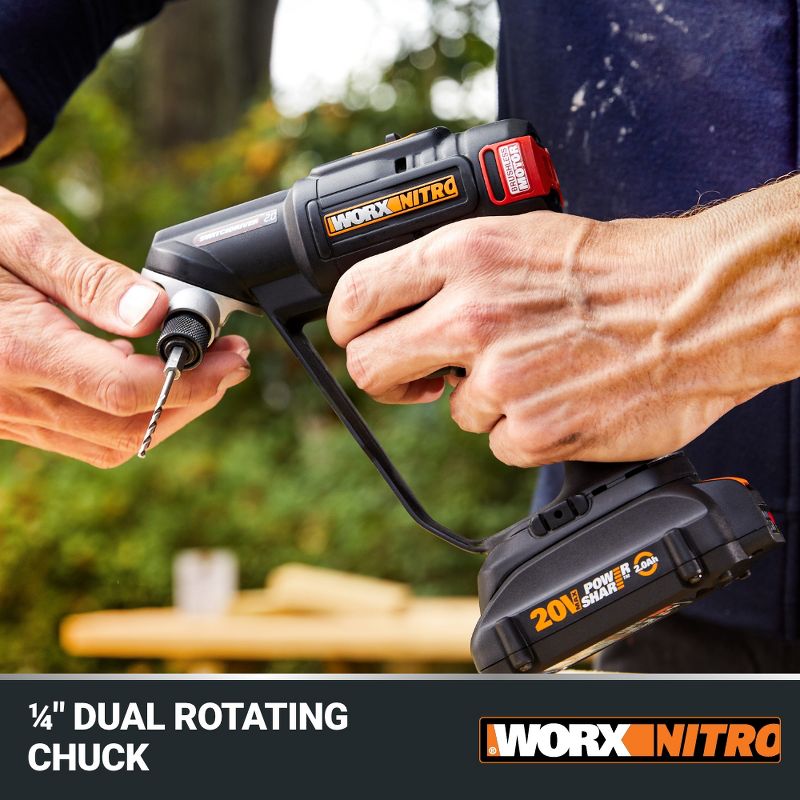 Worx Nitro WX177L.9 20V Brushless Switchdriver 2.0 2-in-1 Cordless Drill & Driver (Tool Only), 5 of 14