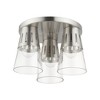 Livex Lighting Bennington 3 - Light Flush Mount in  Brushed Nickel - 2 of 4