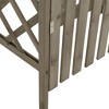 vidaXL Pergola Grey Solid Firwood, Solid Pine Wood Large - 4 of 4