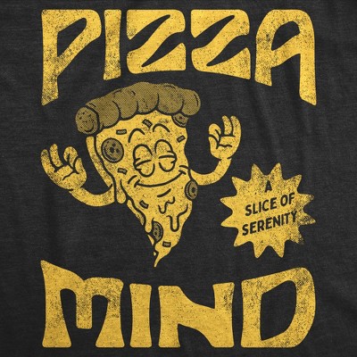 Мужские футболки Crazy Dog T-Shirts, Inc. Mens Funny T Shirts Pizza Mind Sarcastic Food Graphic Tee for Men - Crazy Dog Men's T Shirt For Foodies Black M — фото 2