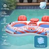 Sunrio 2 Person Double River Tubes Floats Durable Inflatable Tubes for Lakes and Rivers - 2 of 4