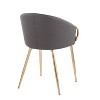 Claire Contemporary and Glam Dining Chair - LumiSource - 3 of 4